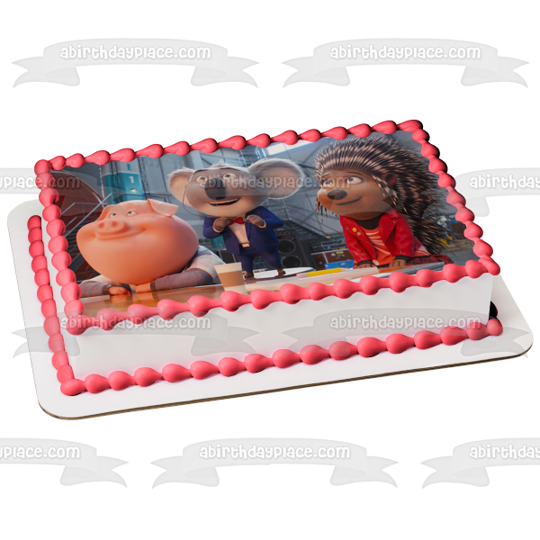 Sing 2 Buster Moon Ash Norman Edible Cake Topper Image ABPID54945