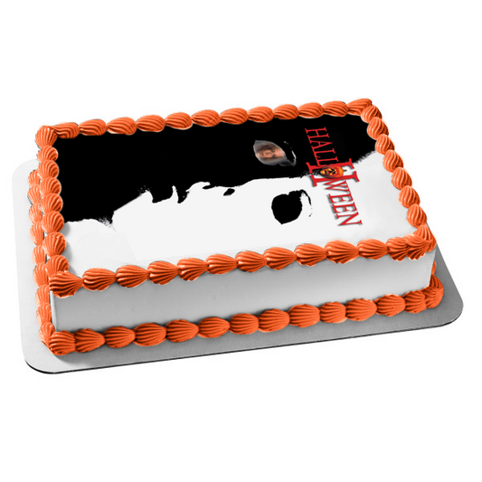 Halloween II Michael Myers Laurie Strode Edible Cake Topper Image ABPID54948