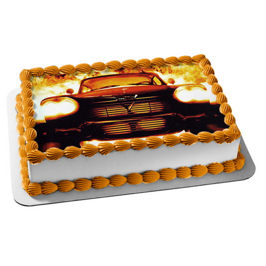 Christine In Flames Edible Cake Topper Image ABPID54958
