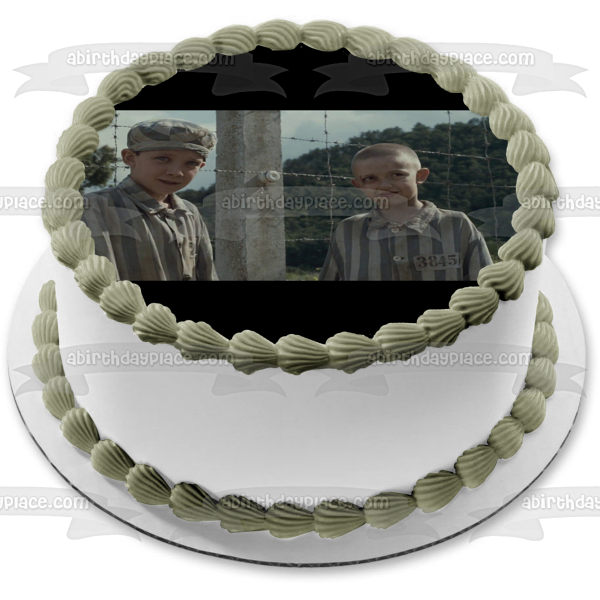 Adorno comestible para tarta El niño con el pijama de rayas Bruno Shmuel Imagen ABPID55049 