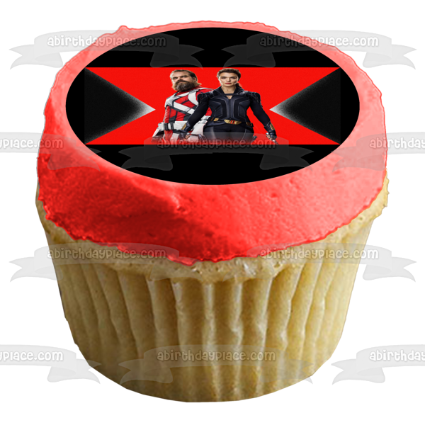 Black Widow Iron Maiden Red Guardian Edible Cake Topper Image ABPID54826