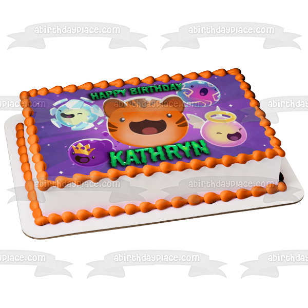 Slime Rancher Secret Style DLC Tiger Angelic Radiant Arcane Edible Cake Topper Image or Strips ABPID54092