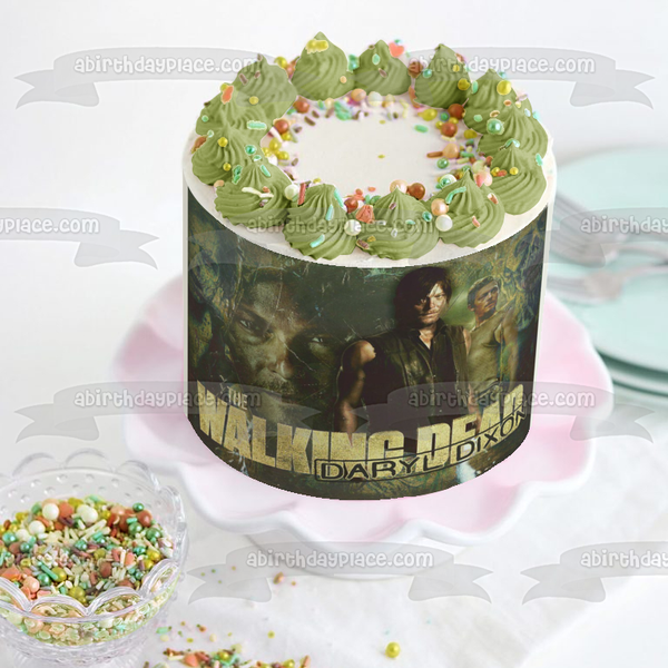 The Walking Dead Daryl Dixon Edible Cake Topper Image ABPID07859