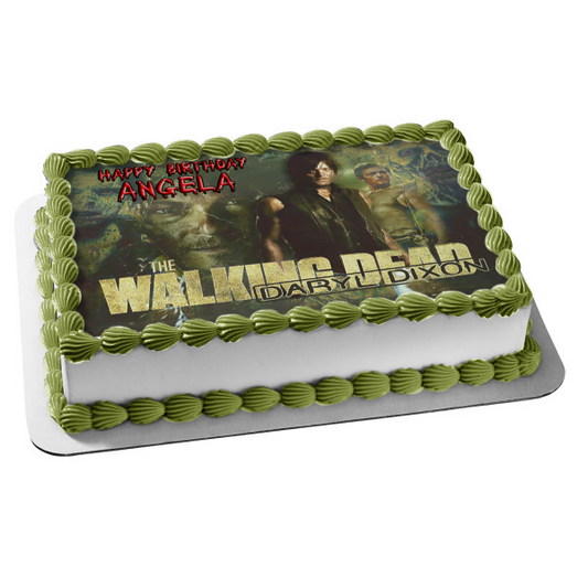 The Walking Dead Daryl Dixon Edible Cake Topper Image ABPID07859