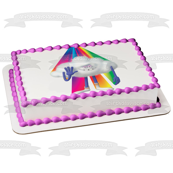 Trolls Cloud Guy Groovy Birthday Edible Cake Topper Image ABPID55087