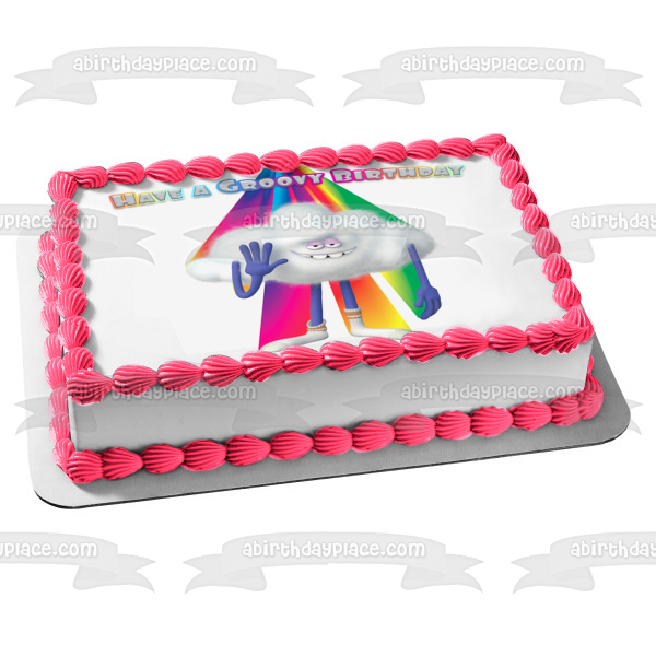 Trolls Cloud Guy Groovy Birthday Edible Cake Topper Image ABPID55087