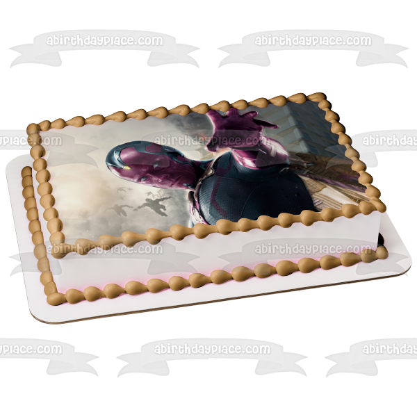 The Avengers Vision Edible Cake Topper Image ABPID00022