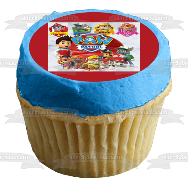 Paw Patrol Marshall Rocky Rubble Skye Edible Cake Topper Image ABPID00060