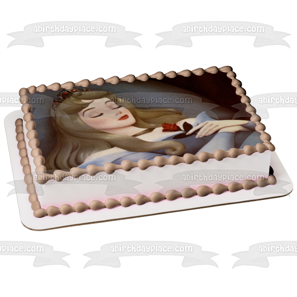 Sleeping Beauty Briar Rose Princess Aurora Edible Cake Topper Image ABPID00059