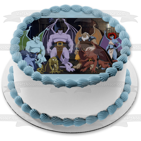 Gargoyles Disney Animated Series Manhattan Clan Goliath Demona Broadway Edible Cake Topper Image ABPID00081