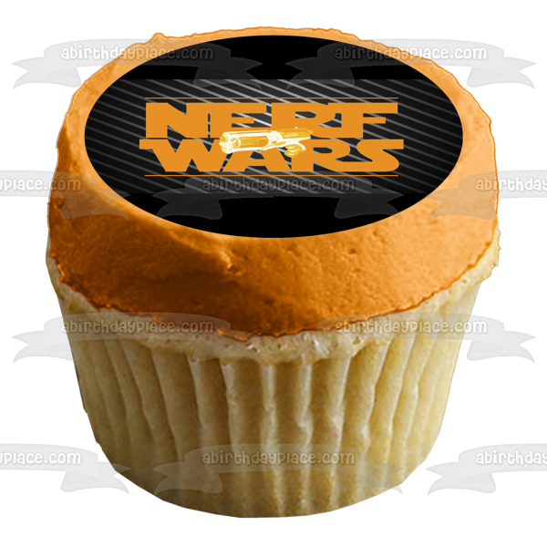 NERF Wars NERF Gun Battle Event Edible Cake Topper Image ABPID00071