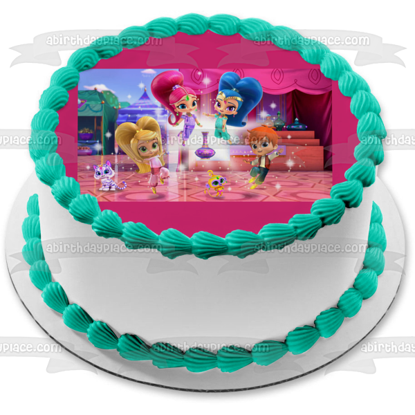 Shimmer and Shine Leah Zac Tala Nahal Edible Cake Topper Image ABPID00072