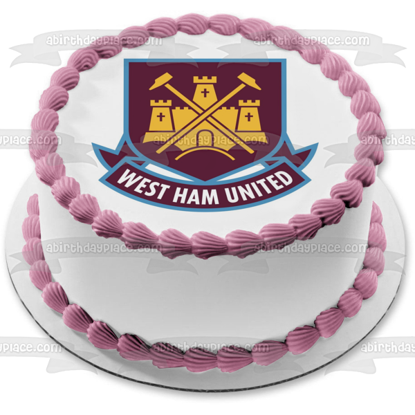 West Ham United Football Club Logo Edible Cake Topper Image ABPID00123