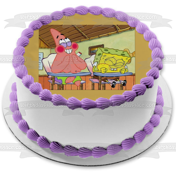 SpongeBob SquarePants Patrick Star Bikini Bottom Edible Cake Topper Image ABPID00130