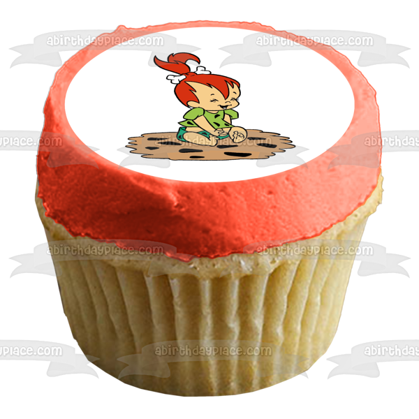 The Flintstones Pebbles  Flintstone-Rubble Edible Cake Topper Image ABPID00139