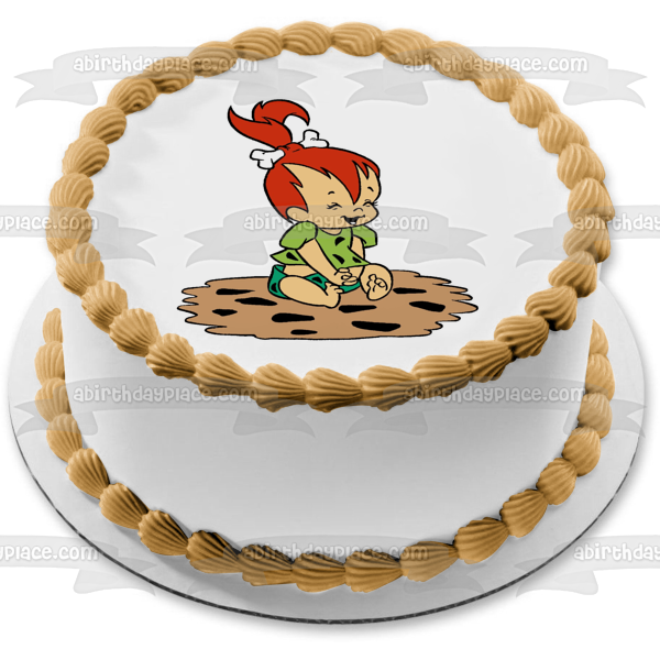 The Flintstones Pebbles  Flintstone-Rubble Edible Cake Topper Image ABPID00139