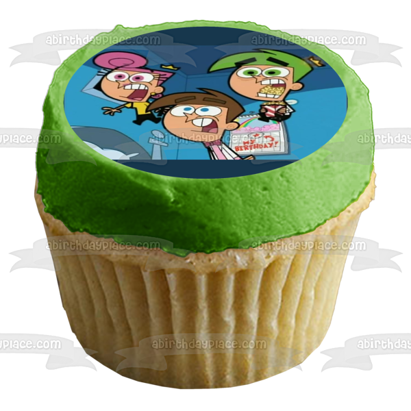 The Fairly Odd Parents Wanda Cosmo Timmy Edible Cake Topper Image ABPID00149