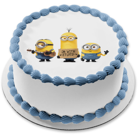 Despicable Me Minion Bob Kevin Stuart Edible Cake Topper Image ABPID00189