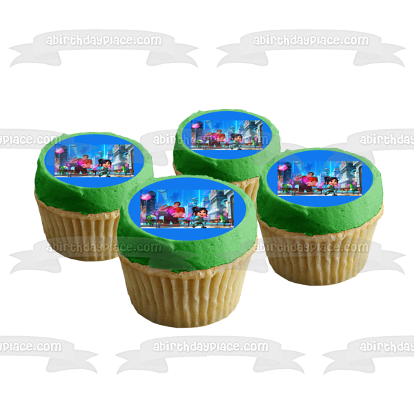 Wreck-It-Wralph 2 Ralph Breaks the Internet Vanellope Von Shweetz Edible Cake Topper Image ABPID00233