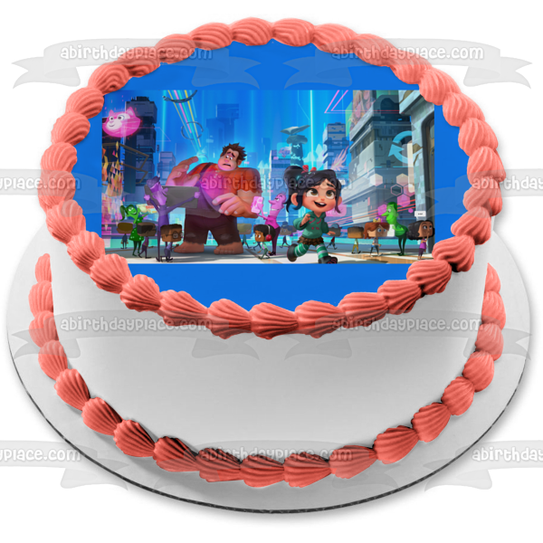 Wreck-It-Wralph 2 Ralph Breaks the Internet Vanellope Von Shweetz Edible Cake Topper Image ABPID00233