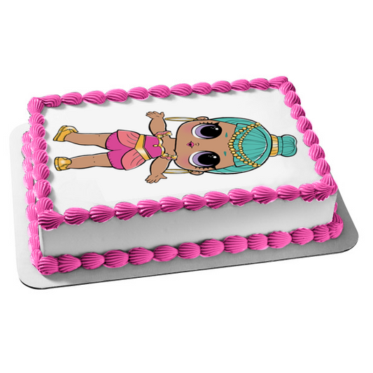 JAJAJA. Adorno comestible para tarta con muñeca sorpresa Genie, imagen ABPID00197 