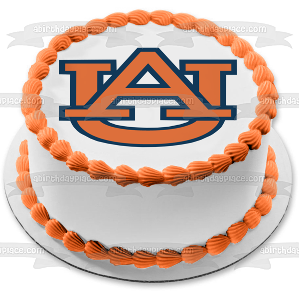 Auburn Tigers Men's Basketball Logo NCAA Edible Cake Topper Image ABPID00321