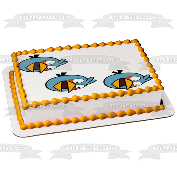 Angry Birds Blue Birds Flying Edible Cake Topper Image ABPID00341