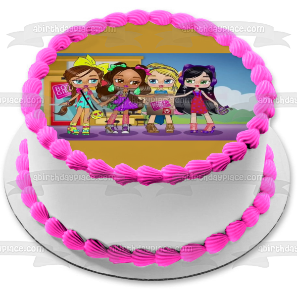 Boxy Girls Hazel Nomi Brooklyn Riley Edible Cake Topper Image ABPID00339