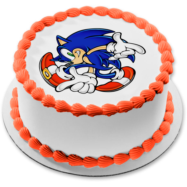 Sonic the Hedgehog Sonic Adventure Edible Cake Topper Image ABPID00413