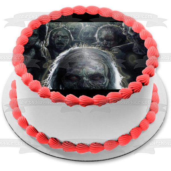 The Walking Dead Zombies Edible Cake Topper Image ABPID00430