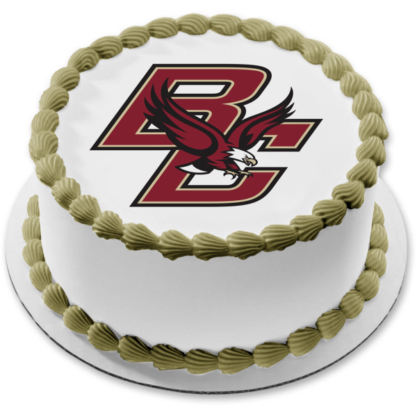 Boston College Eagles Logo Edible Cake Topper Image ABPID00477