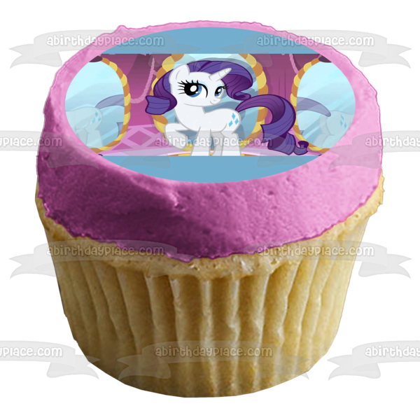 My Little Pony Rarity Edible Cake Topper Image ABPID00513