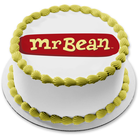 Imagen comestible animada para decoración de tarta con el logotipo de Mr Bean ABPID00618 