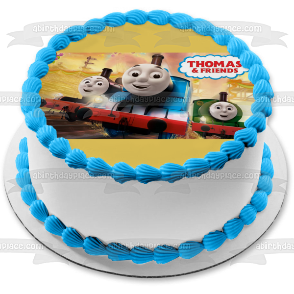Thomas & Friends Thomas the Tank Engine James Percy Edible Cake Topper Image ABPID00648