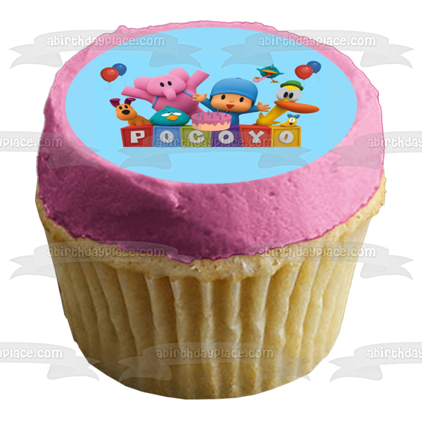 Pocoyo Birthday Cake Pato Elly Loula Edible Cake Topper Image ABPID00762