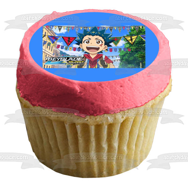 Beyblade Burst Evolution Valt Aoi Edible Cake Topper Image ABPID00804