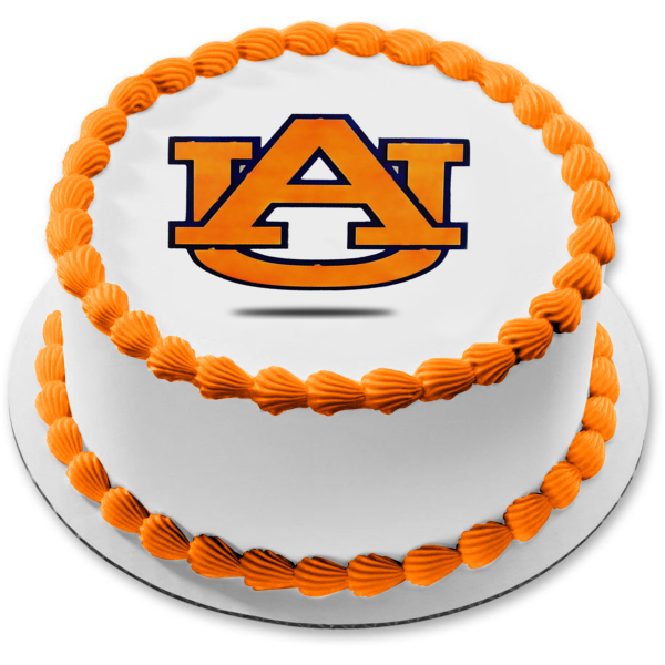 Auburn University Logo NCAA Edible Cake Topper Image ABPID00791