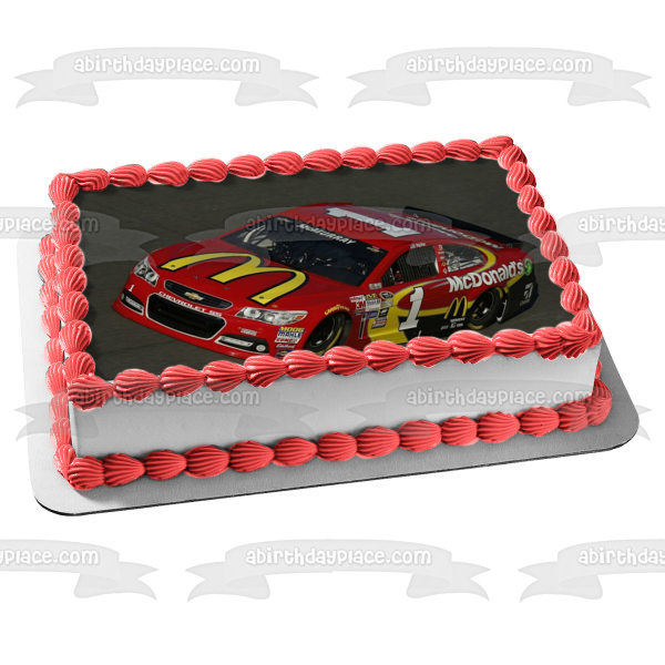 Jamie McMurray Nascar Car Daytona 2015 Edible Cake Topper Image ABPID00814