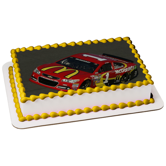 Jamie McMurray Nascar Car Daytona 2015 Edible Cake Topper Image ABPID00814