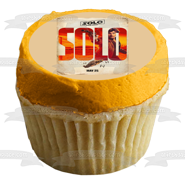Star Wars Solo Han Solo Millennium Falcon Edible Cake Topper Image ABPID00943