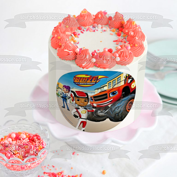 Blaze and the Monster Machines Aj Gabby Edible Cake Topper Image ABPID00948