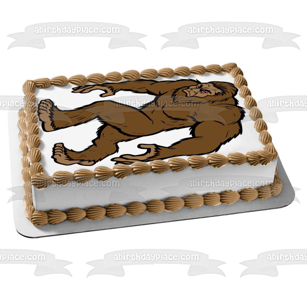 Cartoon Bigfoot Edible Cake Topper Image ABPID01054