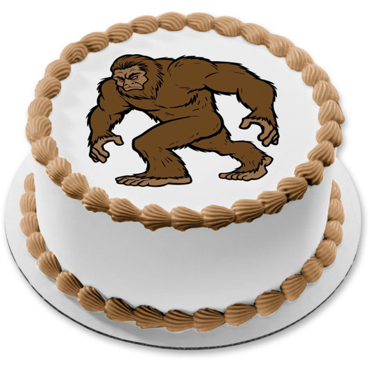 Cartoon Bigfoot Edible Cake Topper Image ABPID01054