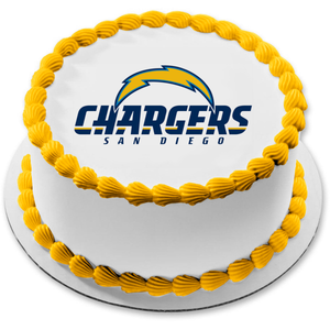 San Diego Chargers Logo NFL Edible Cake Topper Image ABPID01058