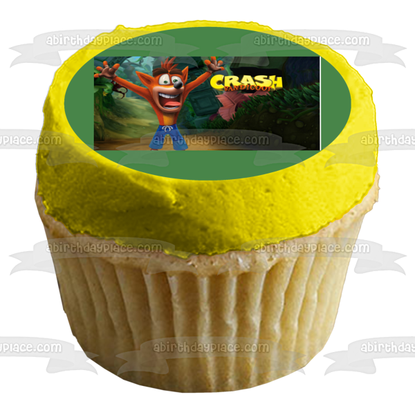 Crash Bandicoot Edible Cake Topper Image ABPID01105