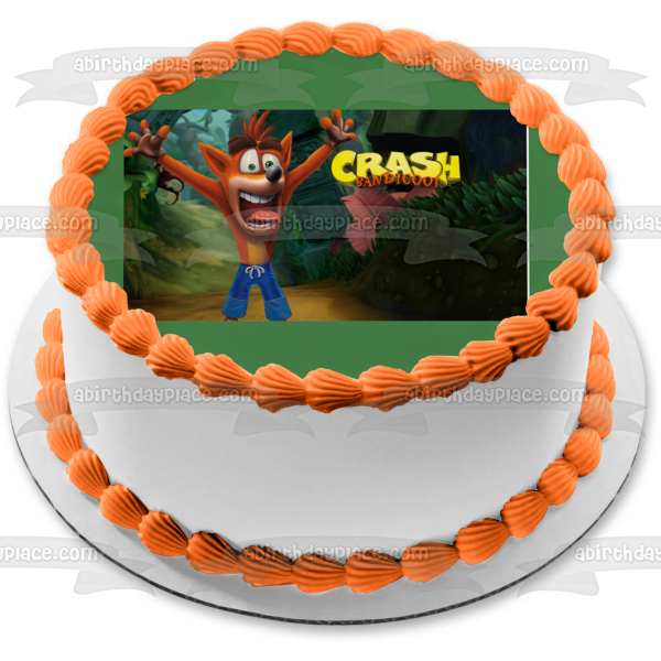 Imagen comestible para decoración de tarta de Crash Bandicoot ABPID01105 