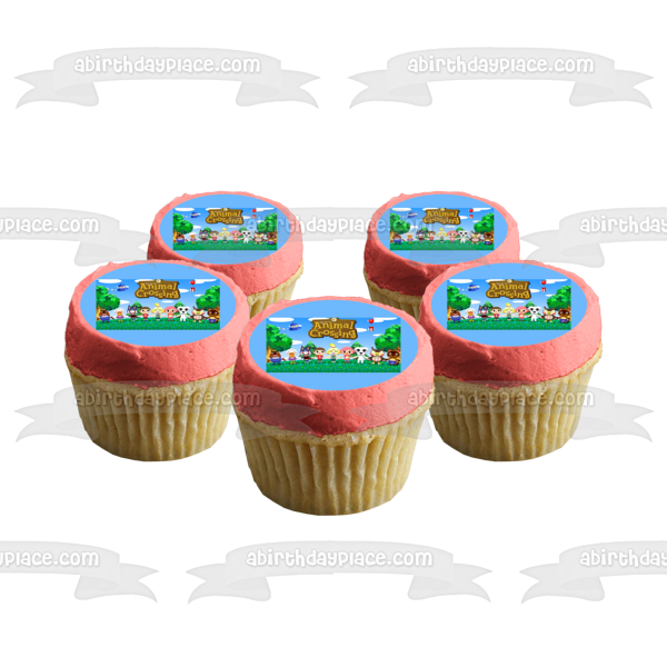 Welcome to Animal Crossing K. K. Slider and Friends Edible Cake Topper Image ABPID01079