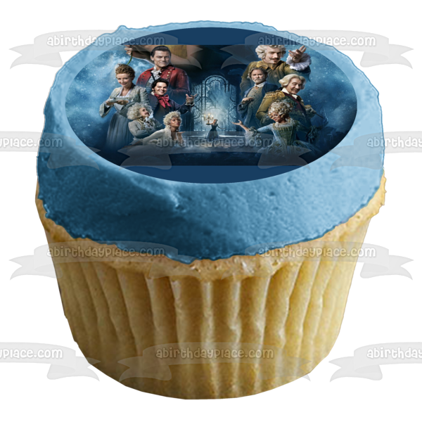 Beauty and the Beast Belle the Prince Gaston Maurice Lefou and Lumiere Edible Cake Topper Image ABPID01171