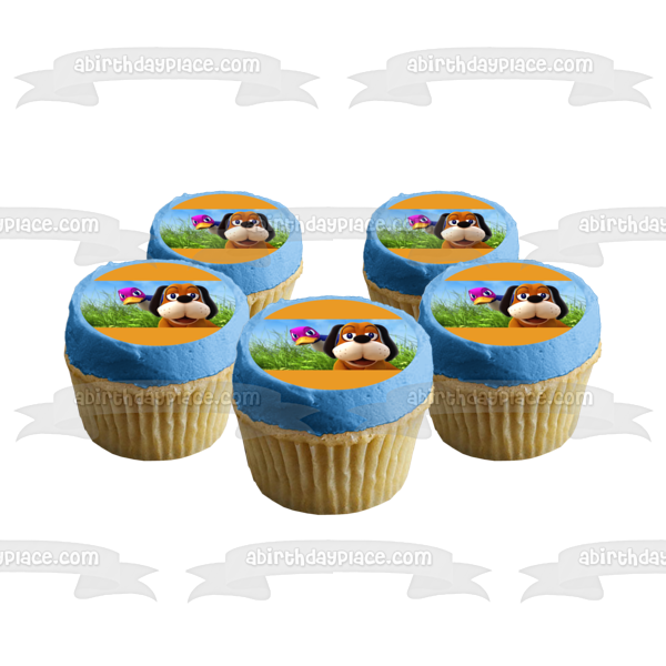 Smash Brothers Ultimate Duck Hunt Duck Hunt Dog and a Bird Edible Cake Topper Image ABPID01243