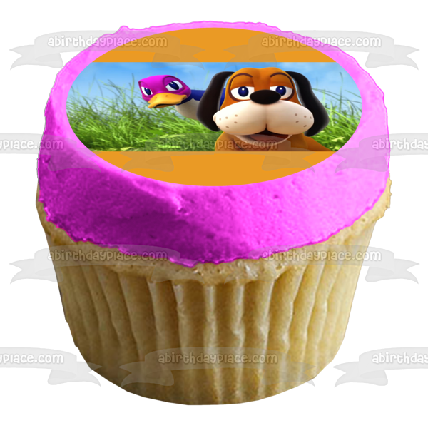 Smash Brothers Ultimate Duck Hunt Duck Hunt Dog and a Bird Edible Cake Topper Image ABPID01243